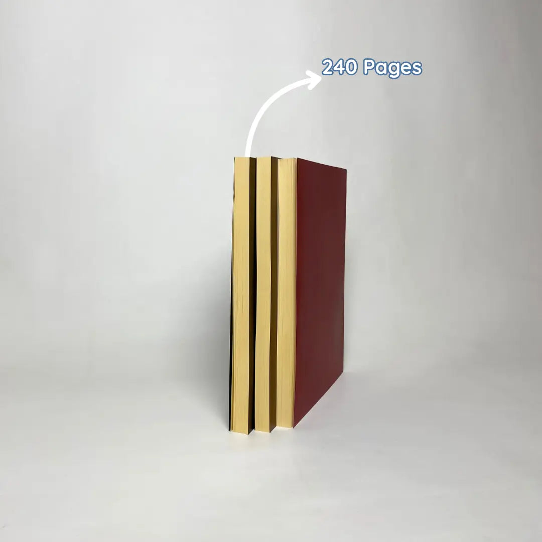 Cream pages soft bound