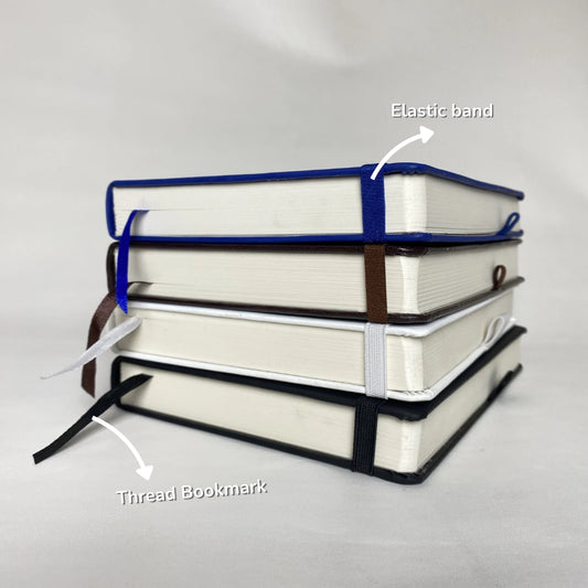A5 Hardcover Journal Notebook –  Elastic Band, Pen Loop, Lay-Flat Pages