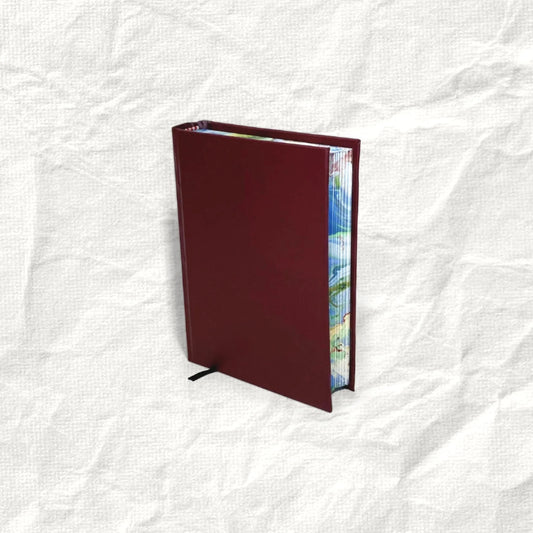 500 Page Hardbound Notebook – Coloured Edges, 100 GSM Unruled