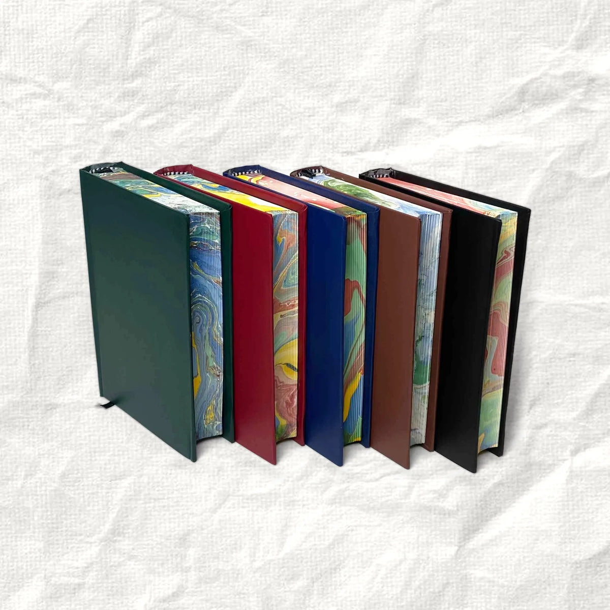 500 Page Hardbound Notebook – Coloured Edges, 100 GSM Unruled